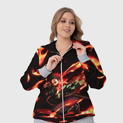 Женский 3D-костюм KIMETSU NO YAIBA, цвет: 3D-меланж — фото 2