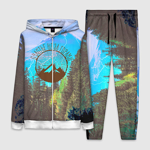 Женский костюм Счастье не за горами / 3D-Белый – фото 1