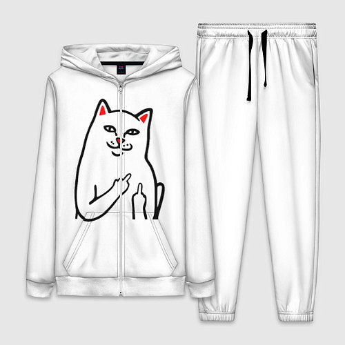 Женский костюм Meme Cat / 3D-Белый – фото 1