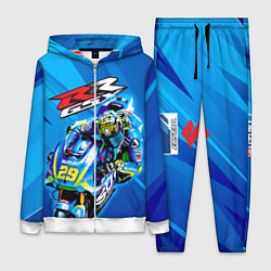 Женский 3D-костюм Suzuki MotoGP, цвет: 3D-белый