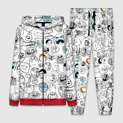 Женский костюм МЕМЫ / 3D-Красный – фото 1