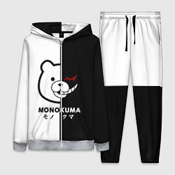 Женский 3D-костюм Monokuma, цвет: 3D-меланж