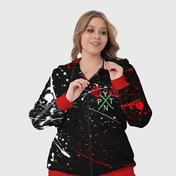 Женский 3D-костюм Payton Moormeier: TikTok, цвет: 3D-красный — фото 2