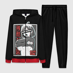 Женский 3D-костюм Ahegao, цвет: 3D-красный