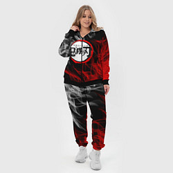 Женский 3D-костюм KIMETSU NO YAIBA, цвет: 3D-черный — фото 2