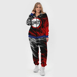 Женский 3D-костюм KIMETSU NO YAIBA, цвет: 3D-синий — фото 2