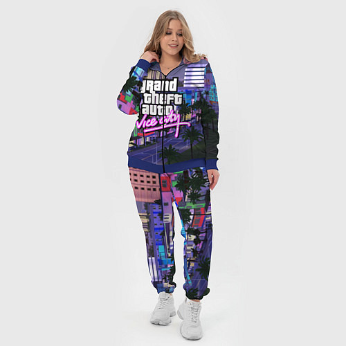 Женский костюм Grand Theft Auto Vice City / 3D-Синий – фото 4