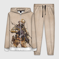 Женский 3D-костюм Военный, цвет: 3D-белый