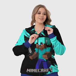 Женский 3D-костюм MINECRAFT, цвет: 3D-синий — фото 2