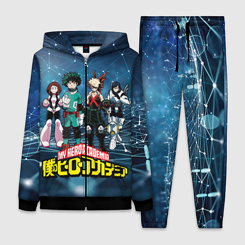 Женский костюм Моя геройская академия / 3D-Черный – фото 1