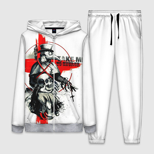 Женский костюм Чумной доктор / 3D-Меланж – фото 1