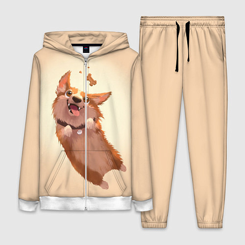 Женский костюм КОРГИ / 3D-Белый – фото 1