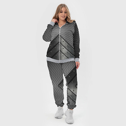 Женский костюм Броня металлическая / 3D-Меланж – фото 4