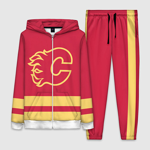 Женский костюм Калгари Флэймз / 3D-Белый – фото 1