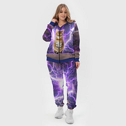 Женский 3D-костюм Котушка Теслы, цвет: 3D-синий — фото 2