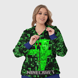 Женский 3D-костюм MINECRAFT CREEPER, цвет: 3D-синий — фото 2