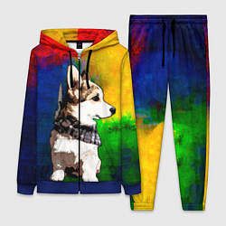 Женский 3D-костюм Корги, цвет: 3D-синий