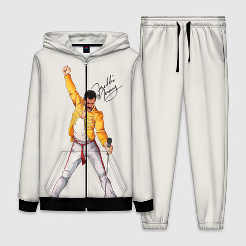 Женский костюм Фредди Меркьюри автограф / 3D-Черный – фото 1