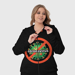 Женский 3D-костюм Стоп коронавирус, цвет: 3D-черный — фото 2