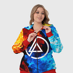 Женский 3D-костюм LINKIN PARK, цвет: 3D-красный — фото 2