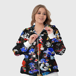 Женский 3D-костюм Sonic паттерн, цвет: 3D-белый — фото 2