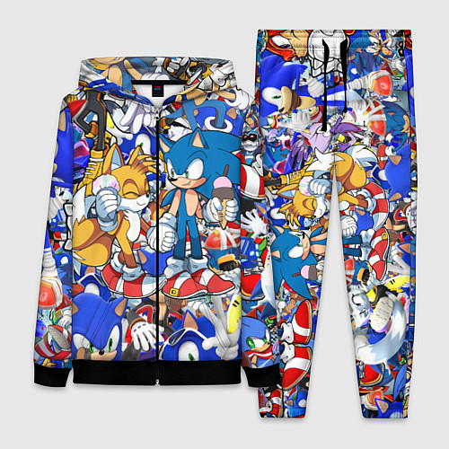 Женский костюм SONIC PATTERN / 3D-Черный – фото 1