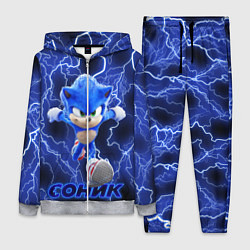 Женский 3D-костюм SONIC, цвет: 3D-меланж