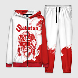 Женский 3D-костюм Sabaton, цвет: 3D-красный