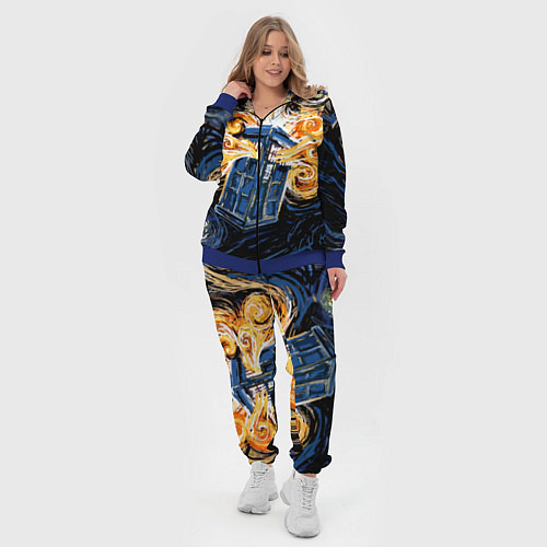 Женский костюм Van Gogh Tardis / 3D-Синий – фото 4