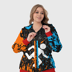 Женский 3D-костюм PORTAL 2, цвет: 3D-красный — фото 2