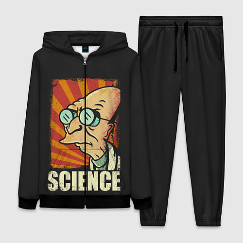 Женский костюм Futurama Science / 3D-Черный – фото 1