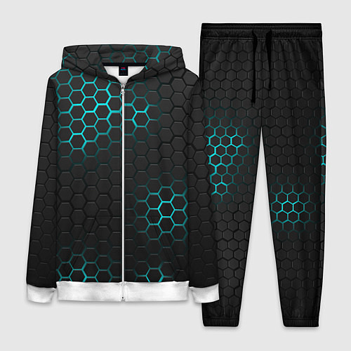 Женский костюм СТАЛЬНАЯ НЕОНОВАЯ БРОНЯ / 3D-Белый – фото 1