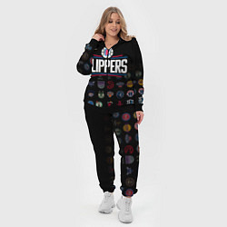 Женский 3D-костюм Los Angeles Clippers 2, цвет: 3D-черный — фото 2