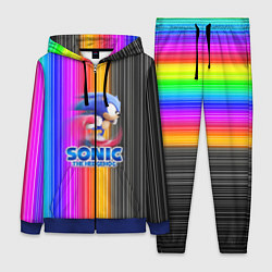 Женский 3D-костюм SONIC 2020, цвет: 3D-синий