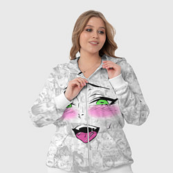 Женский 3D-костюм Ахегао, цвет: 3D-белый — фото 2