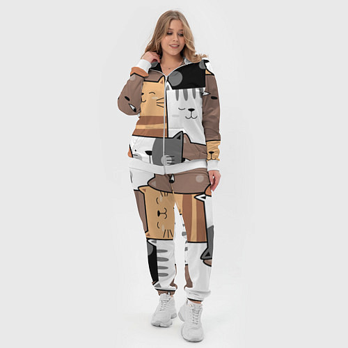 Женский костюм Котейки / 3D-Белый – фото 4