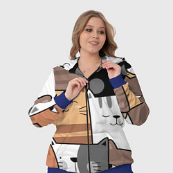 Женский 3D-костюм Котейки, цвет: 3D-синий — фото 2