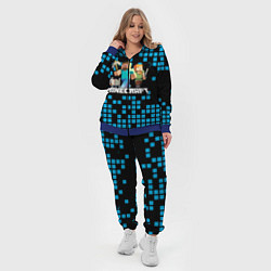 Женский 3D-костюм Minecraft, цвет: 3D-синий — фото 2