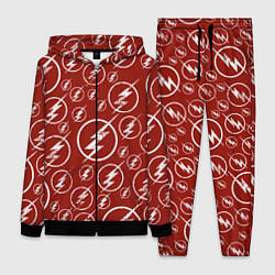 Женский 3D-костюм The Flash Logo Pattern, цвет: 3D-черный