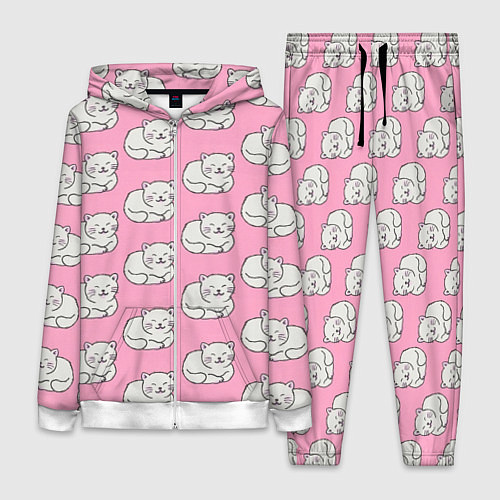 Женский костюм Белая кошка / 3D-Белый – фото 1