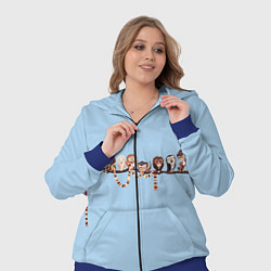 Женский 3D-костюм Совы на ветке, цвет: 3D-синий — фото 2