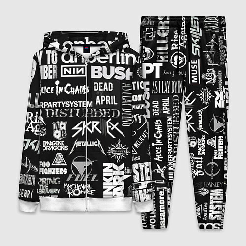 Женский костюм Рок группы / 3D-Белый – фото 1