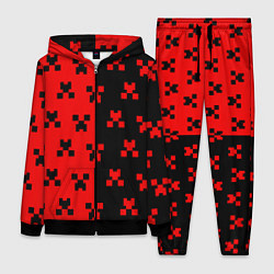 Женский 3D-костюм MINECRAFT CREEPER, цвет: 3D-черный