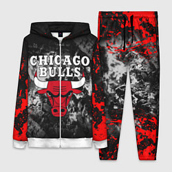 Женский 3D-костюм CHICAGO BULLS, цвет: 3D-белый