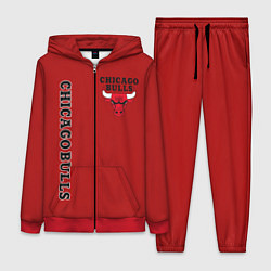 Женский 3D-костюм CHICAGO BULLS, цвет: 3D-красный