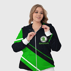 Женский 3D-костюм SKODA, цвет: 3D-белый — фото 2
