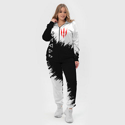 Женский 3D-костюм The Witcher, цвет: 3D-черный — фото 2