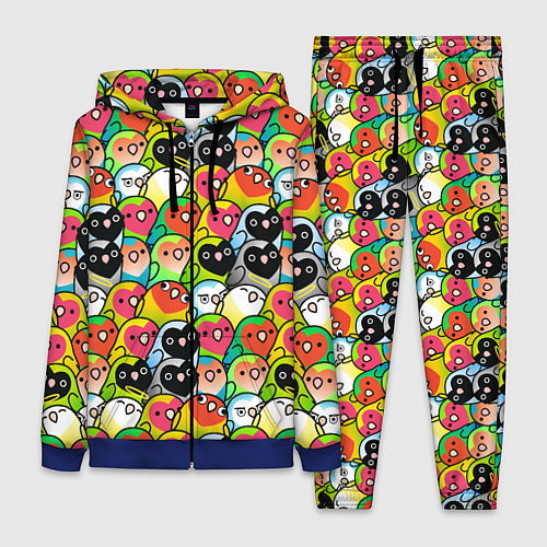 Женский костюм Папуги / 3D-Синий – фото 1