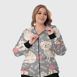 Женский 3D-костюм Милые кошечки, цвет: 3D-черный — фото 2