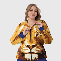 Женский 3D-костюм Взгляд льва, цвет: 3D-синий — фото 2